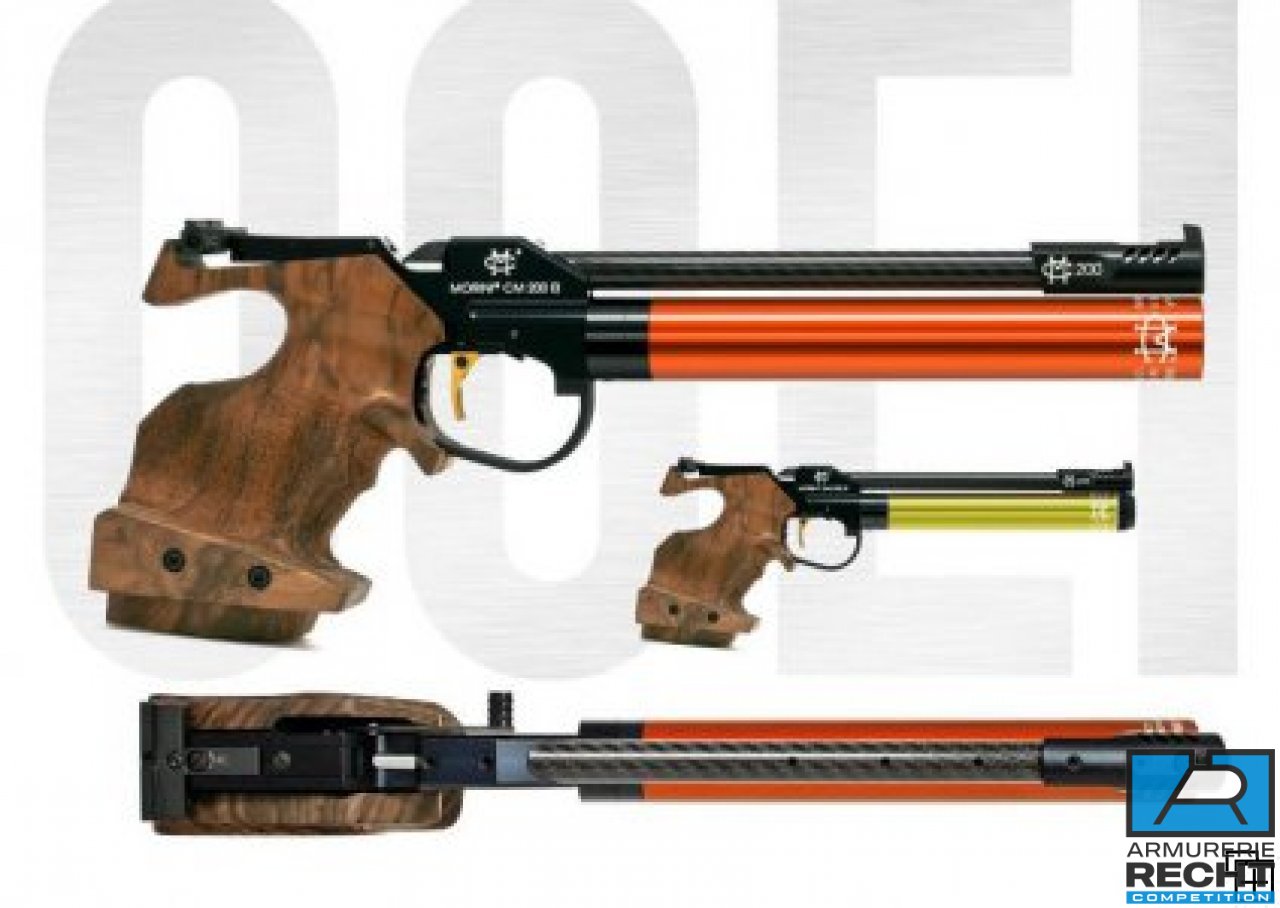 Pistolet air comprime MORINI CM200EI cal. 4.5 pour droitier, Pistolets air  comprimé 10m, Armes de sport, Armes