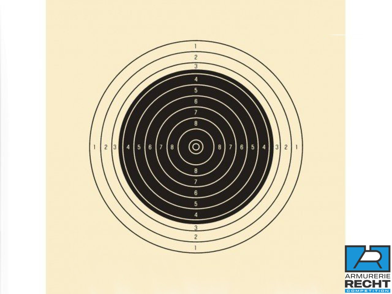 CIBLES CARABINE 50m. (officiel ISSF) - CIBLES ET CIBLERIES - Cibles Papier  - Armurerie de Strasbourg - recht