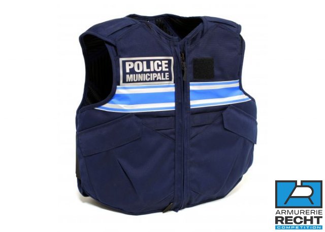 GILET PARE-BALLES/PARE-COUTEAU IIIA POLICE MUNICIPALE - PORT APPARENT