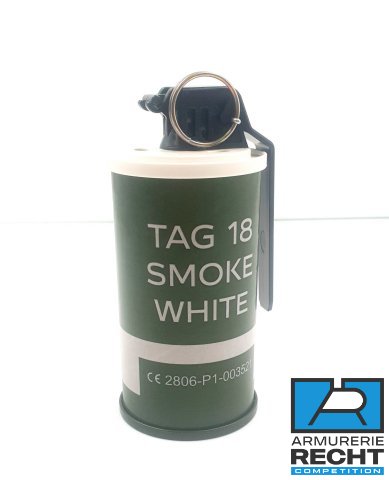 Grenade Fumigène à goupille TAG INN. TAG-18-BLANC